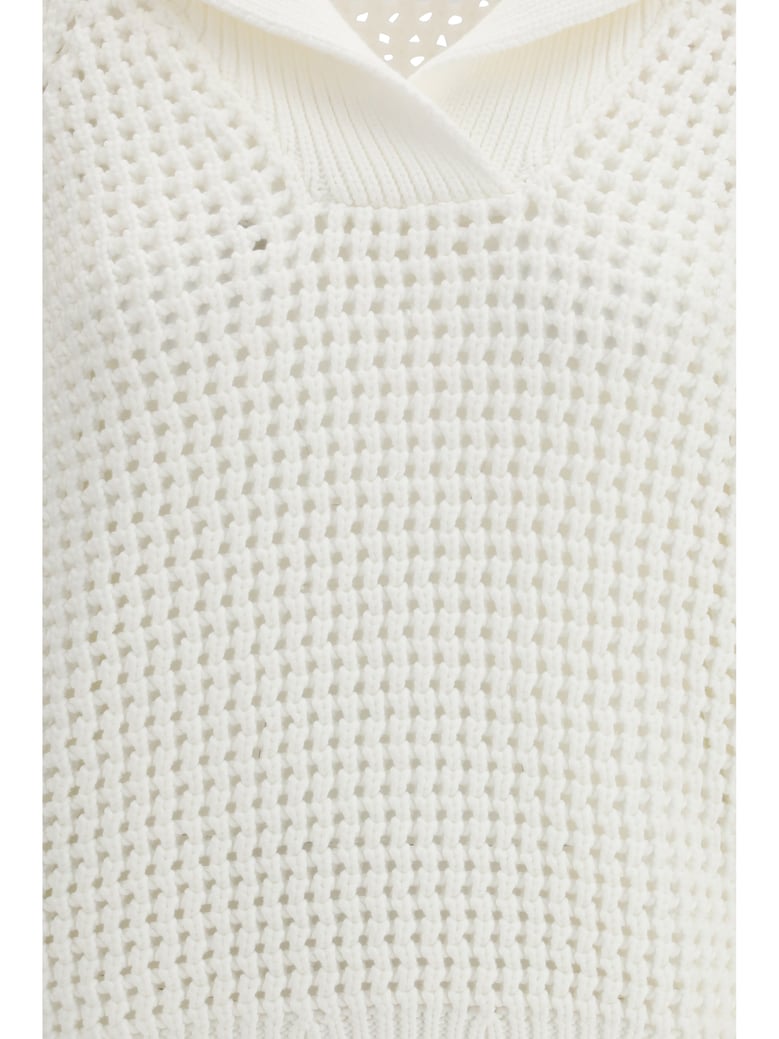 jumper shirt-collar panama by Selfnex