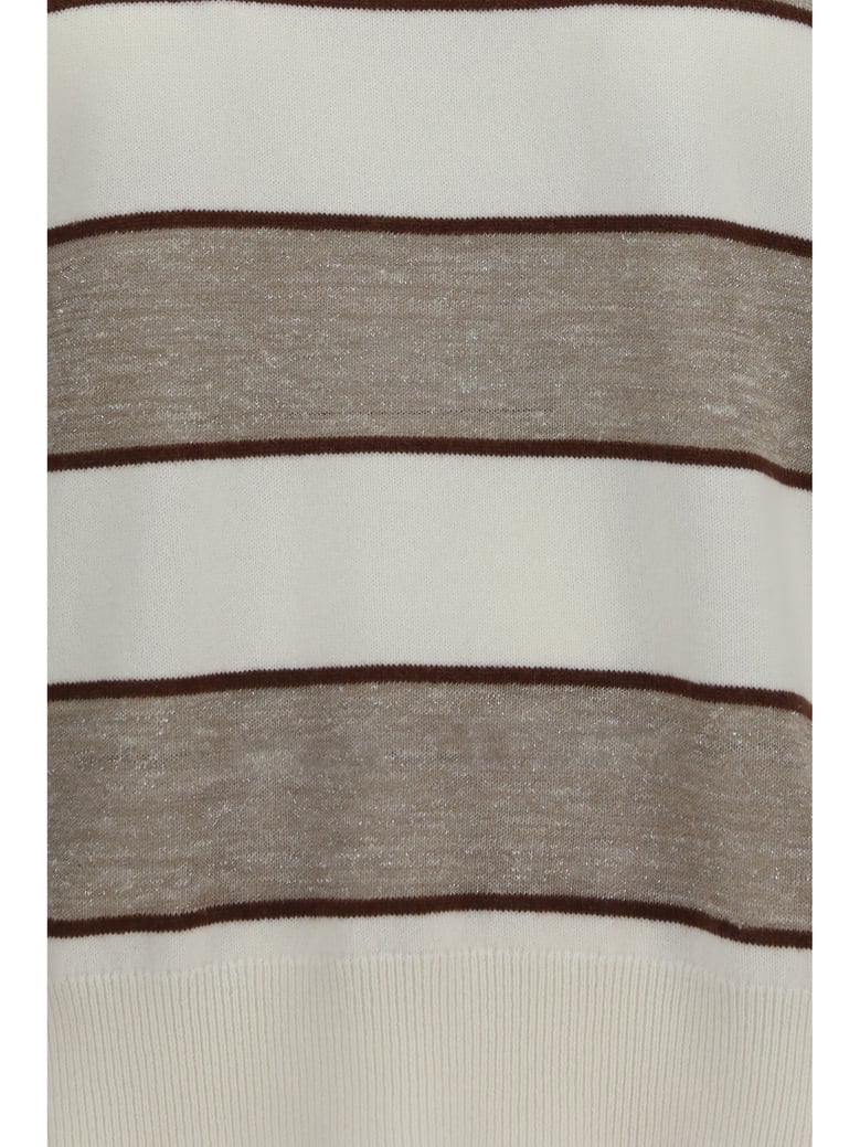 sweater merino wool panama/chocolate/beige by Selfnex