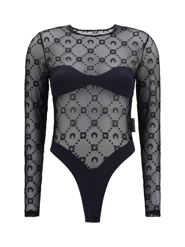 mesh body moon motif black by Selfnex