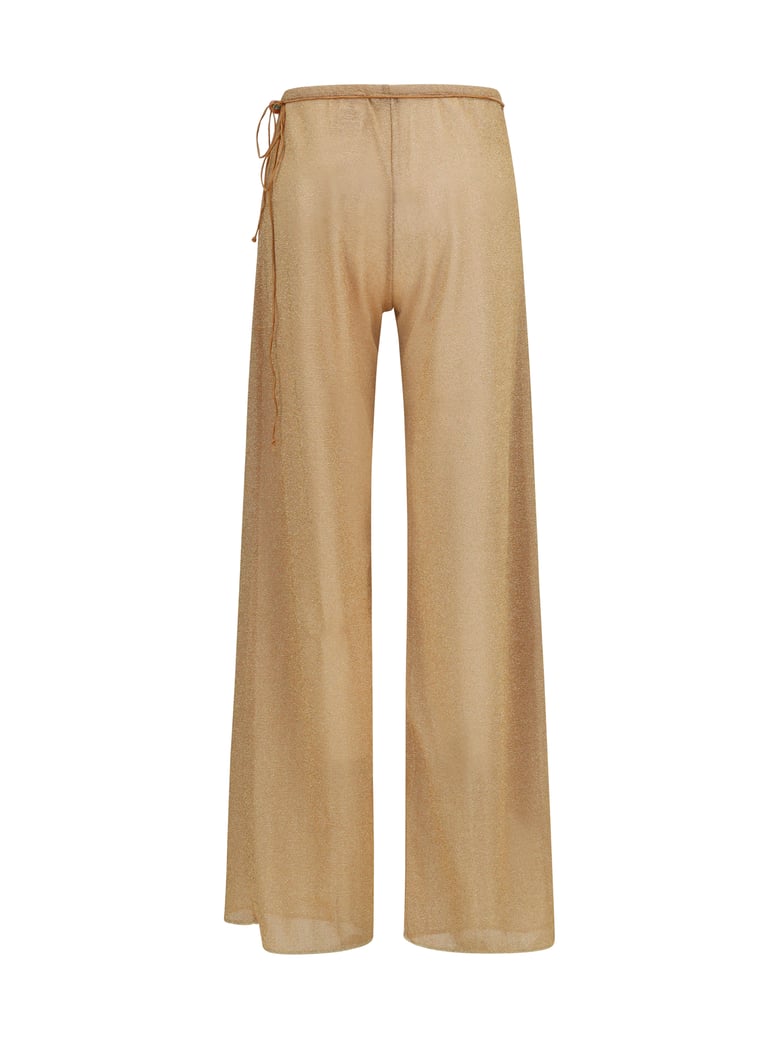 wide-leg pants lumière gold by Selfnex