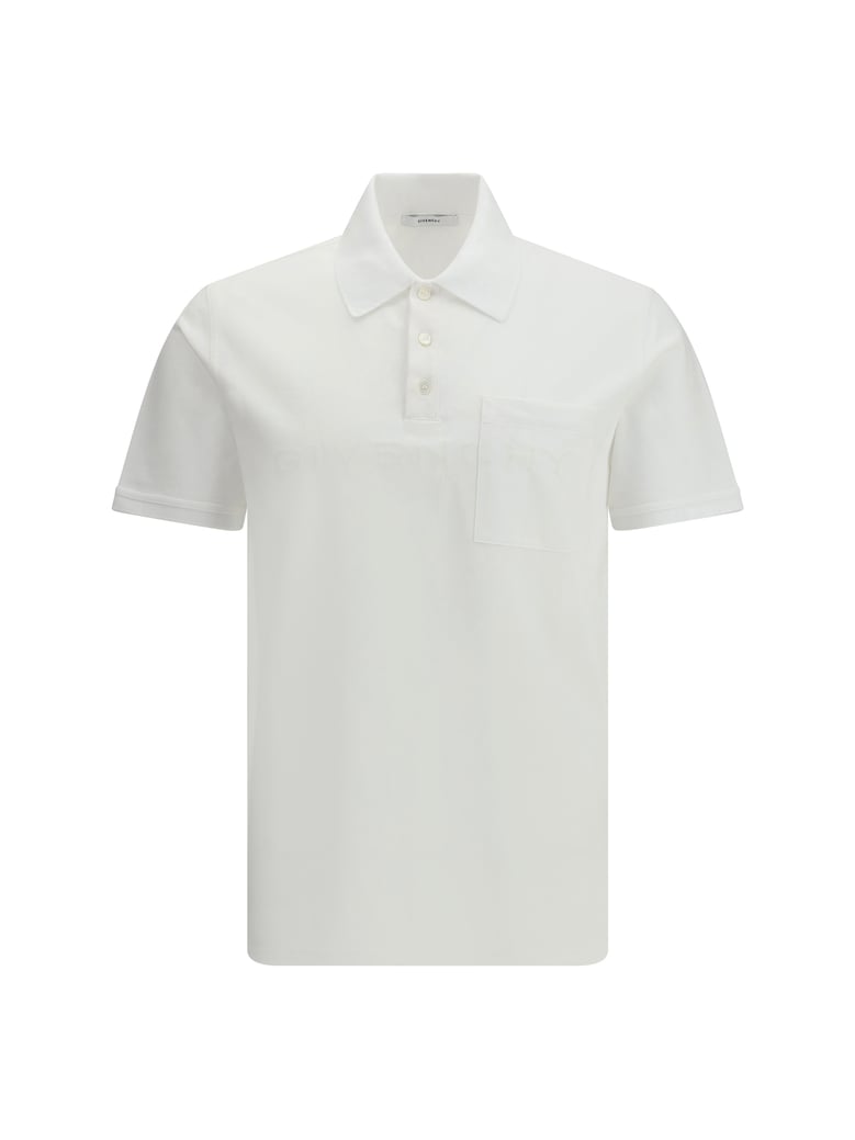 polo shirt white cotton by Selfnex