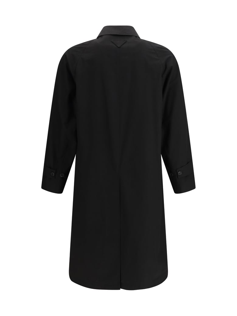 single-breasted coat black by Selfnex