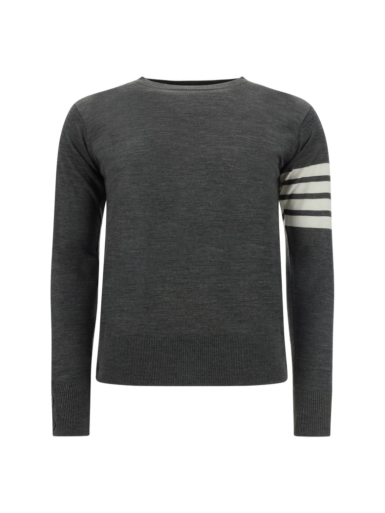 fleece wool sweater med grey by Selfnex