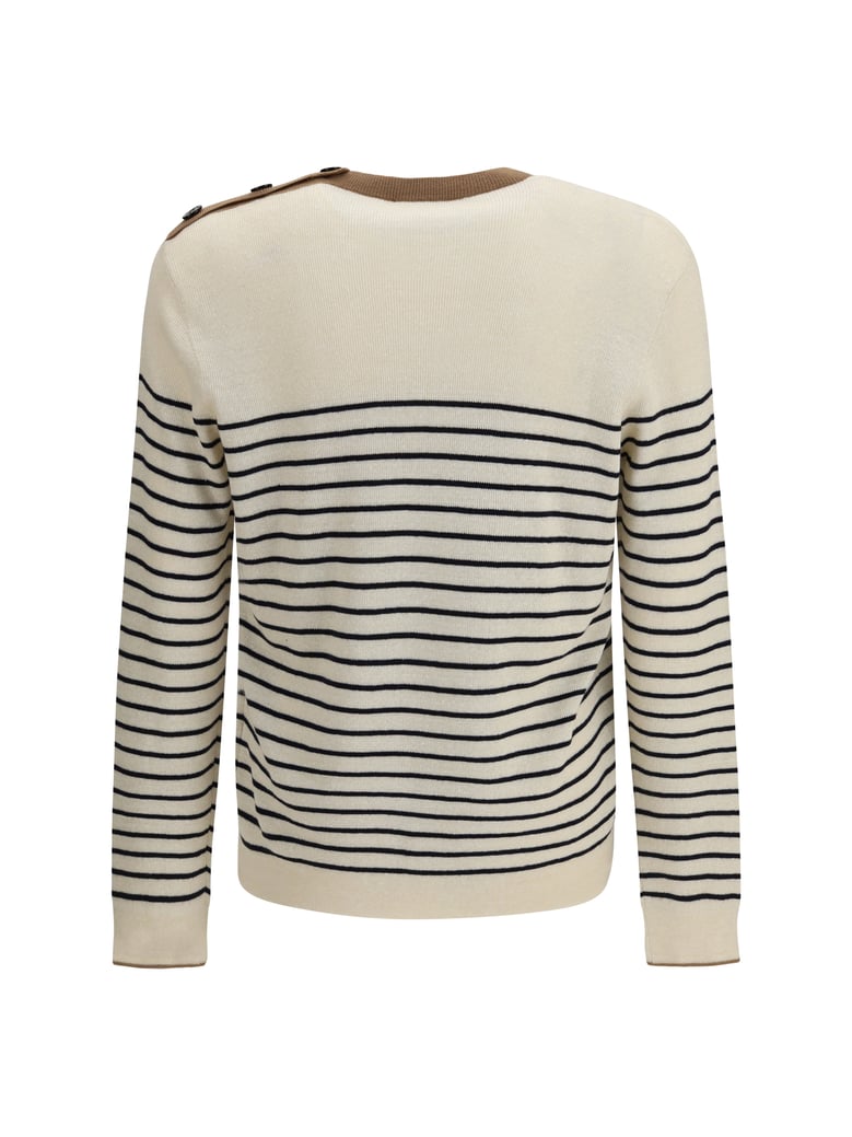 sweater jacquard wool-cotton natural by Selfnex