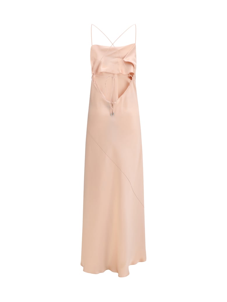 dress farro satin mahogany pink by Selfnex