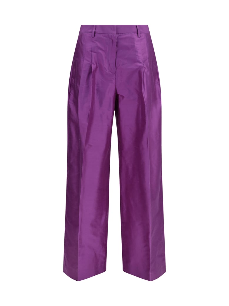 pants charlene purple silk by Selfnex