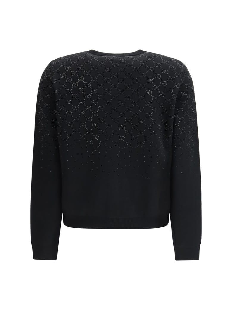 crew-neck cardigan black/multicolour by Selfnex