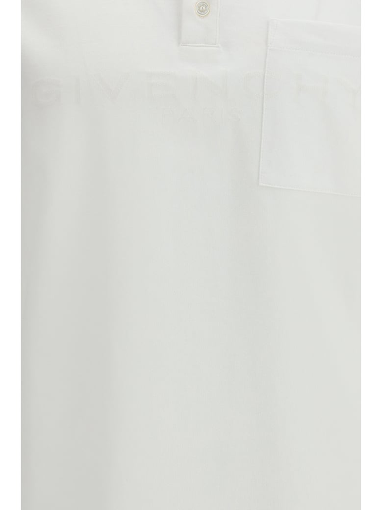 polo shirt white cotton by Selfnex