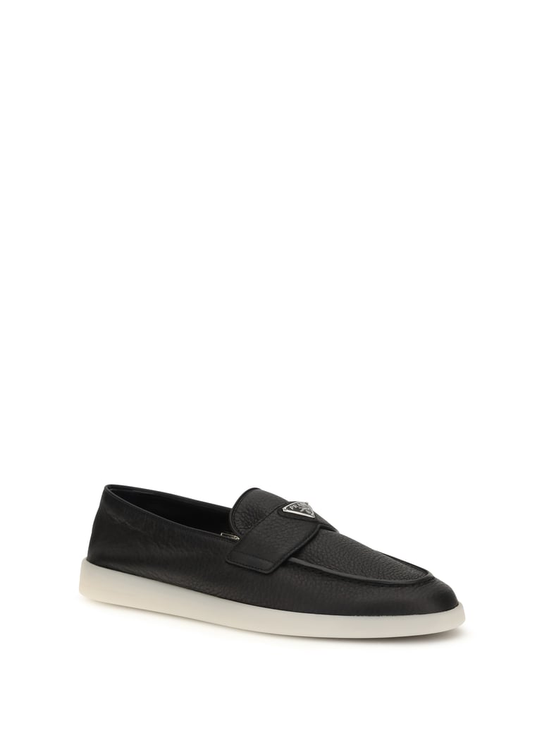 suede loafers, black by Selfnex