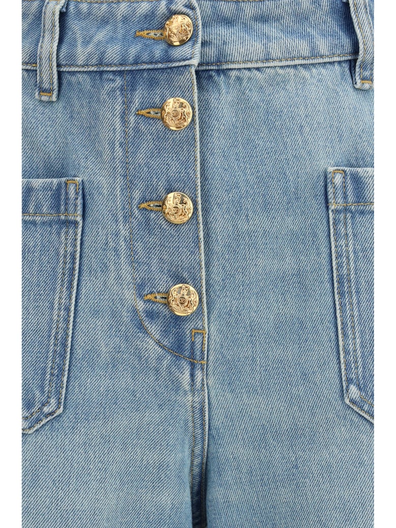 jeans chez valentino washed denim light blue by Selfnex