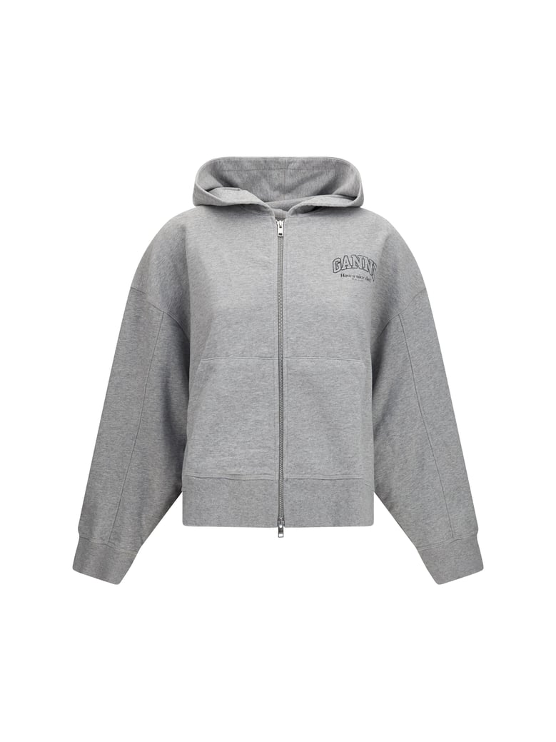 cotton zip-up hoodie dove by Selfnex