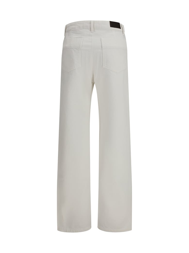 pants five-pocket cotton milk by Selfnex
