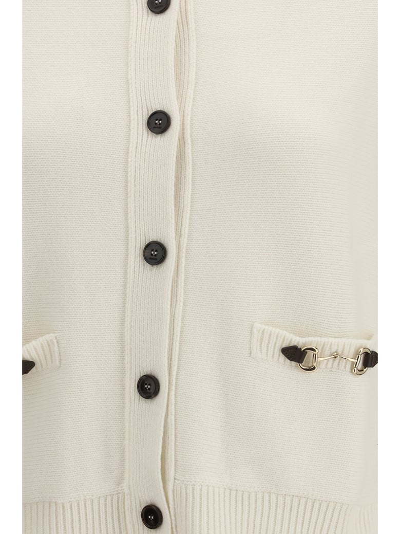 cardigan wool and cashmere white/mix by Selfnex