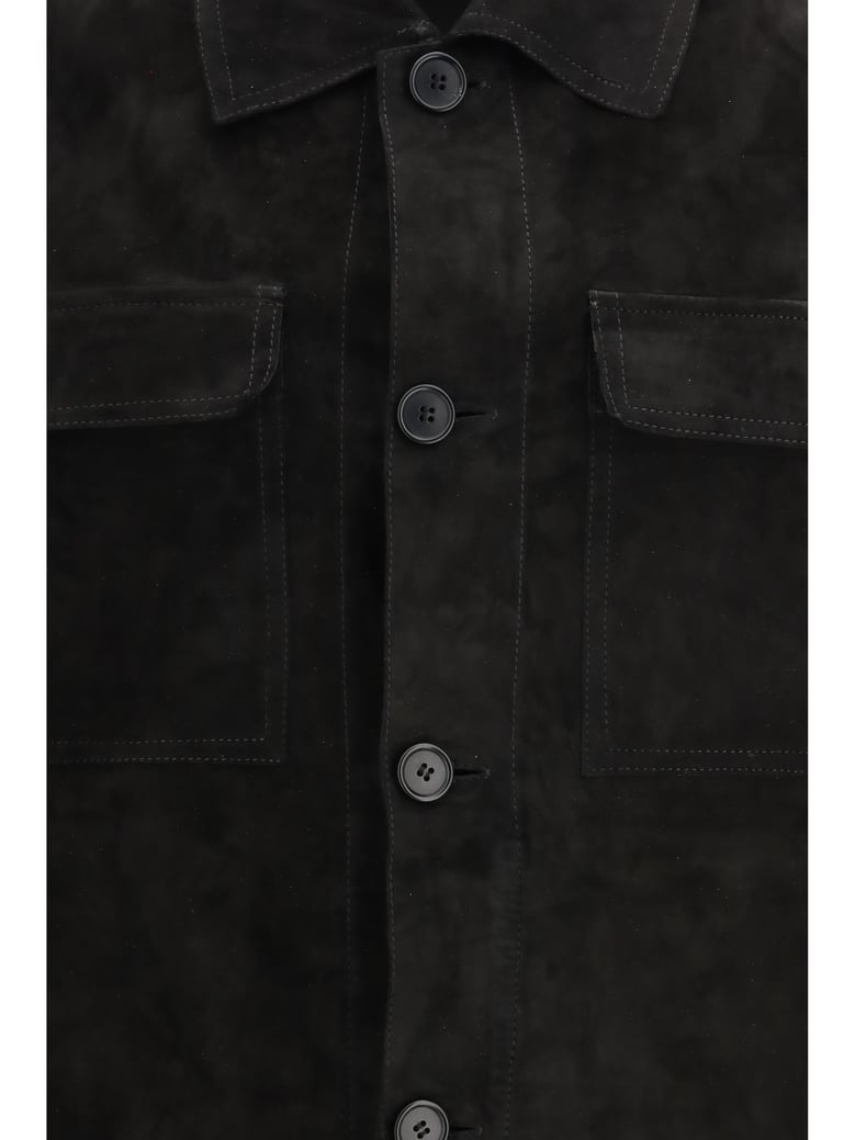 suede jacket black by Selfnex