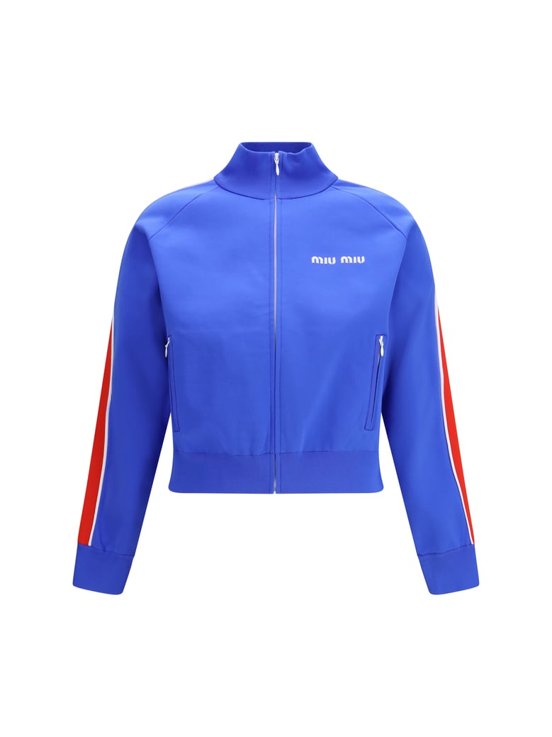 zip-up sweatshirt bluette/red by Selfnex