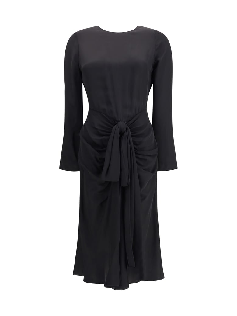 dress draped viscose black by Selfnex