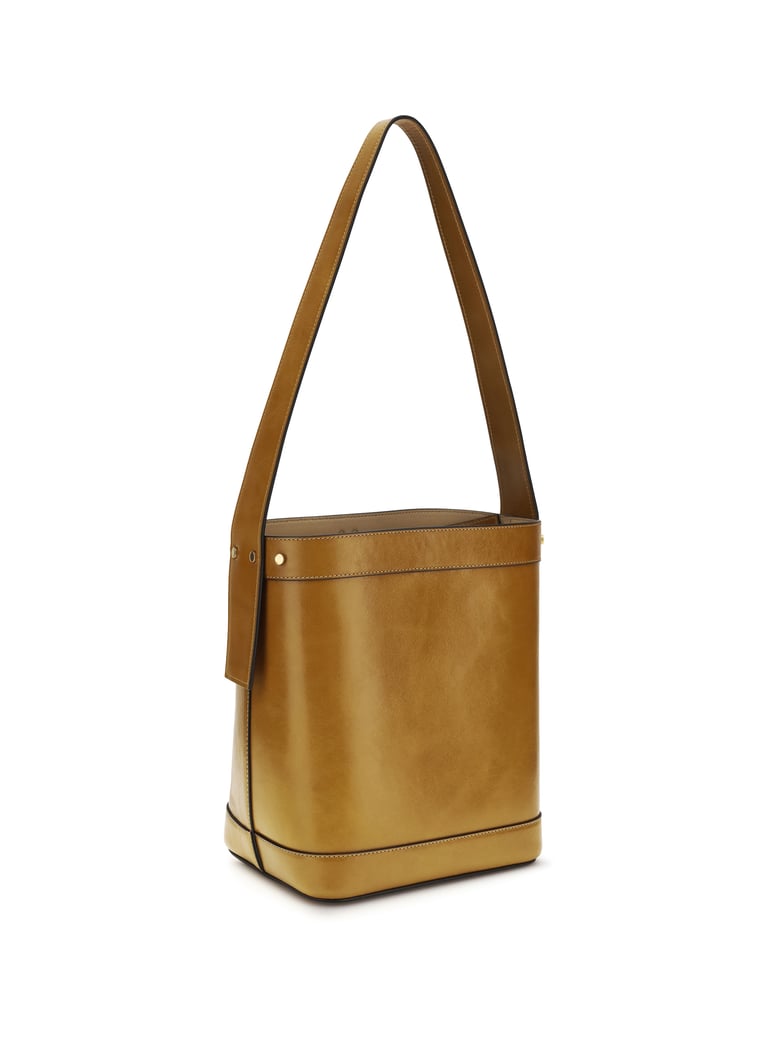 bucket bag pivot brown leather by Selfnex