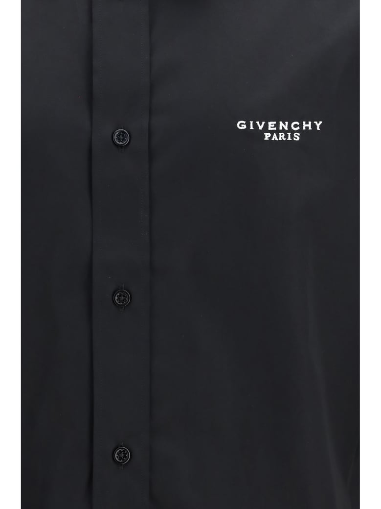 shirt poplin embroidered black by Selfnex
