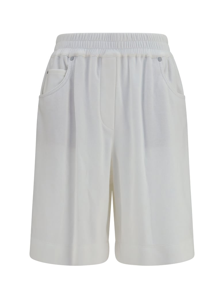 shorts cotton piqué off white by Selfnex