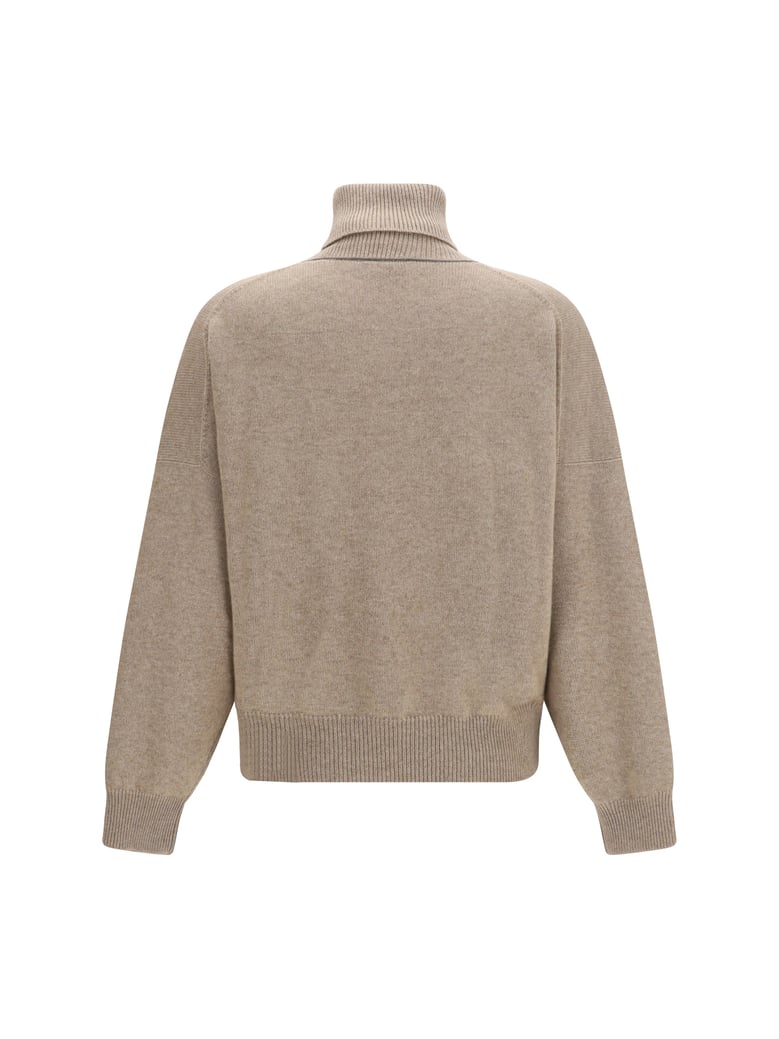 sweater turtleneck cashmere brown by Selfnex