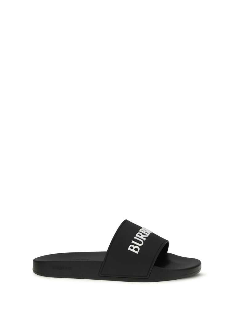 slippers black/white by Selfnex