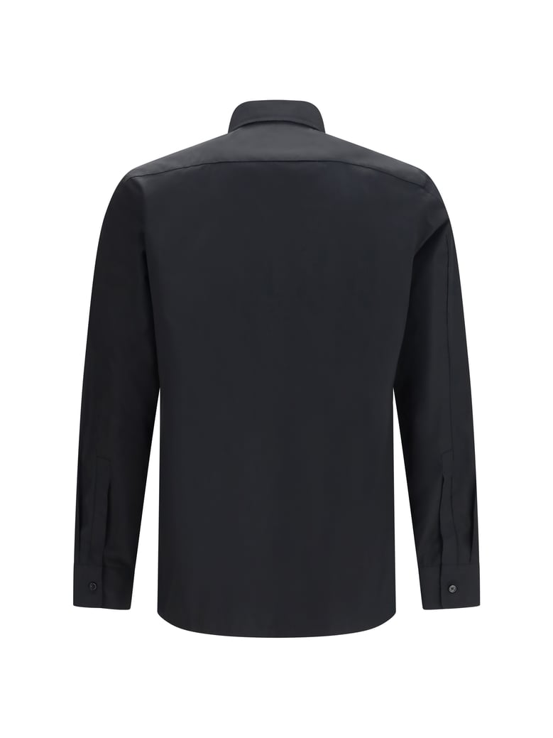 shirt poplin embroidered black by Selfnex