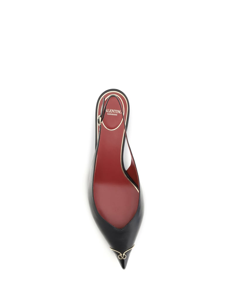 pumps vlogo signature black calf leather by Selfnex