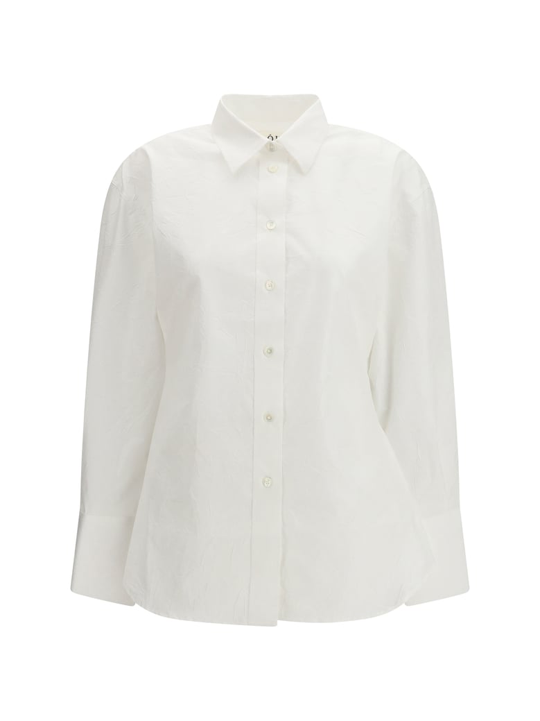 shirt shaped cotton poplin optic white by Selfnex
