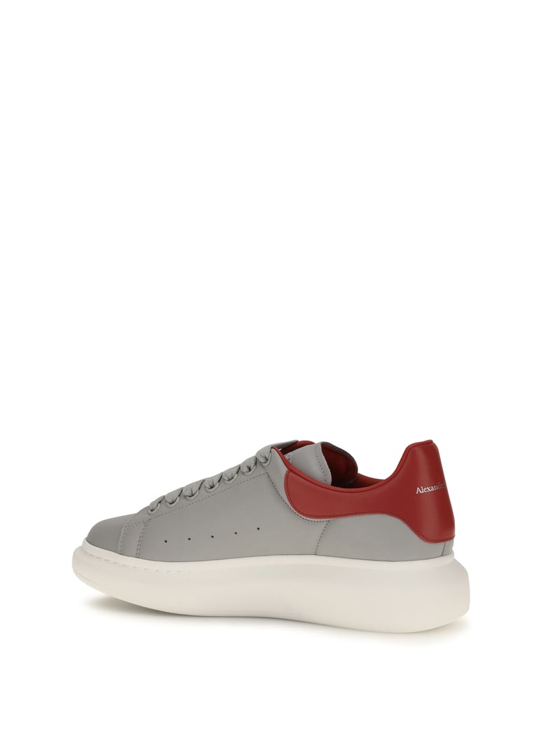 leather sneakers grey/flame by Selfnex