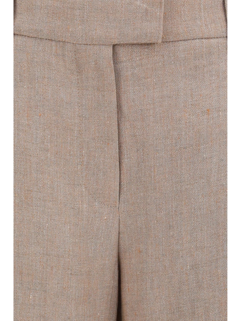 linen pants pink/silver by Selfnex