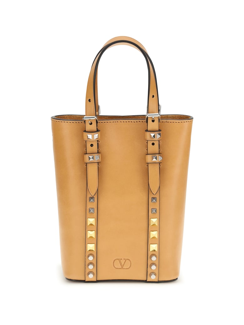 shoulder bag rockstud mini natural camel by Selfnex