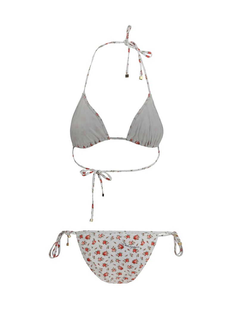 triangle bikini roselline white by Selfnex