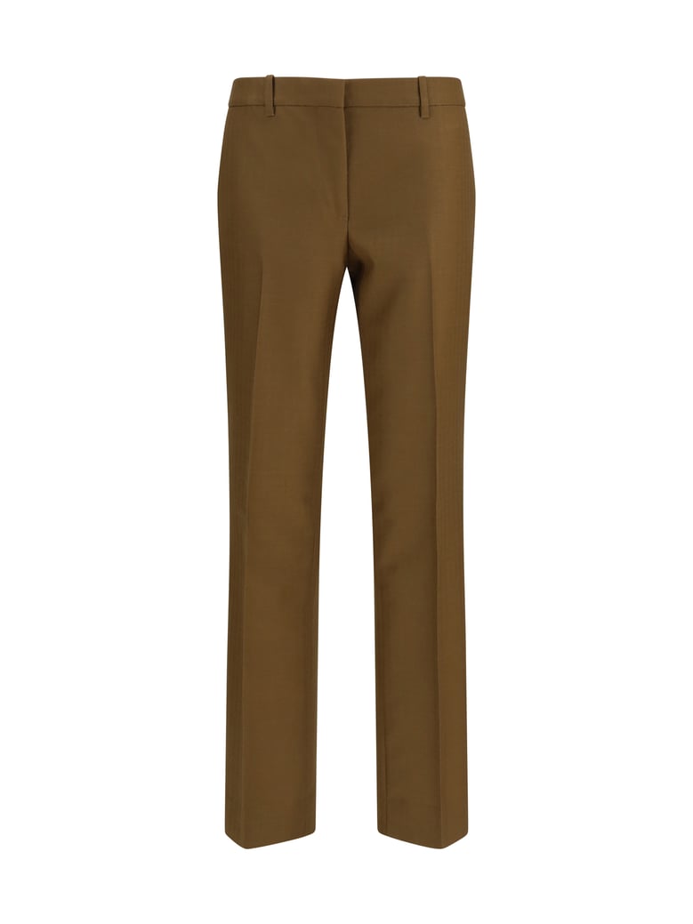 tailored pants hazelnut brown stripe by Selfnex