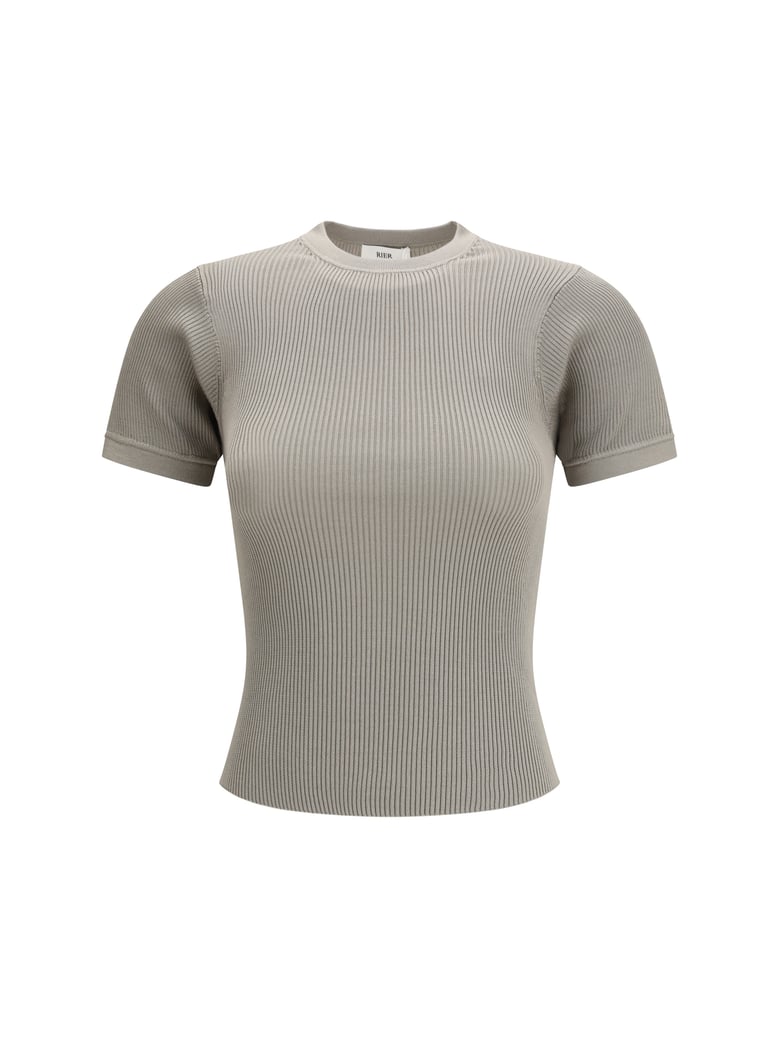 t-shirt ribbed silk fog by Selfnex