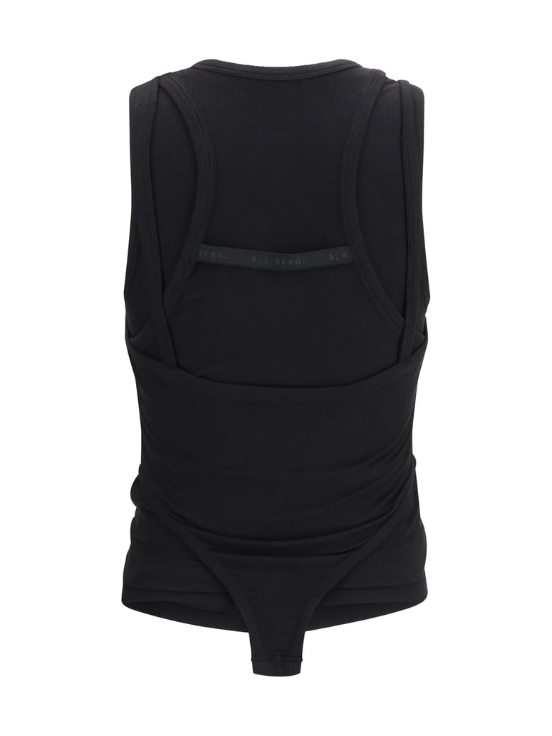 tank top multi-layer all black by Selfnex