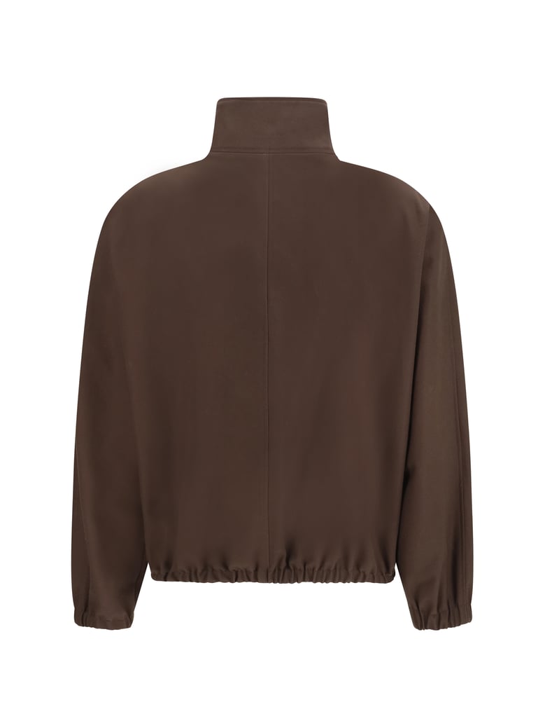 bomber jacket zip-up chocolate by Selfnex