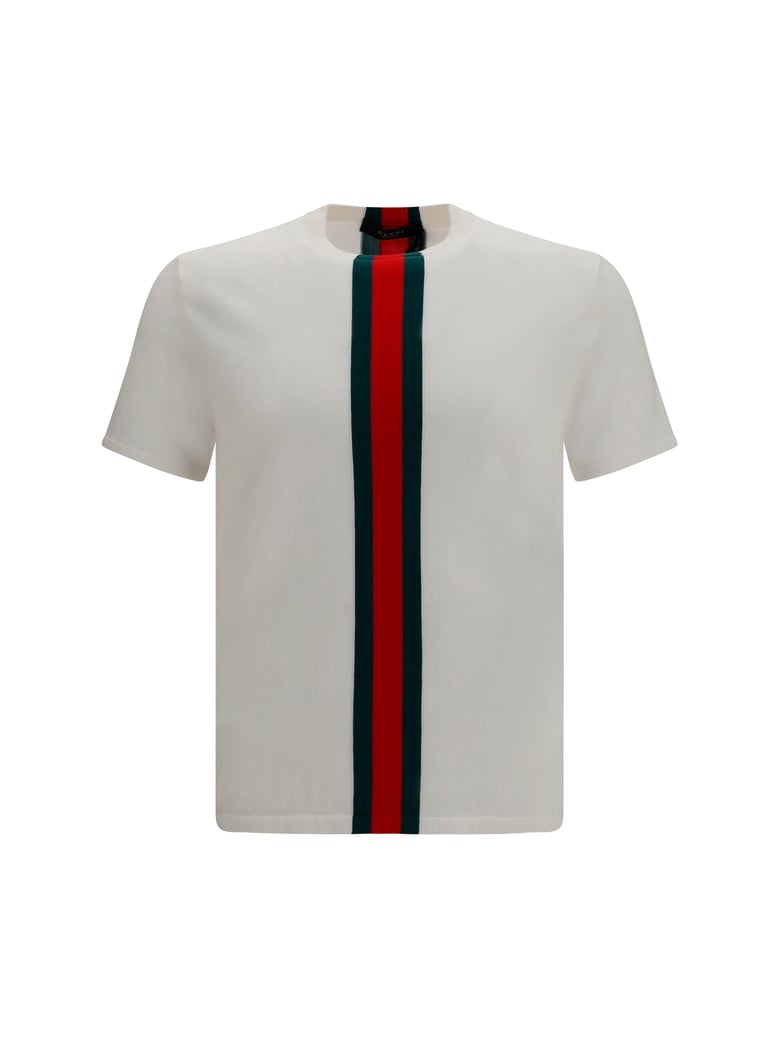 cotton t-shirt with web intarsia by Selfnex