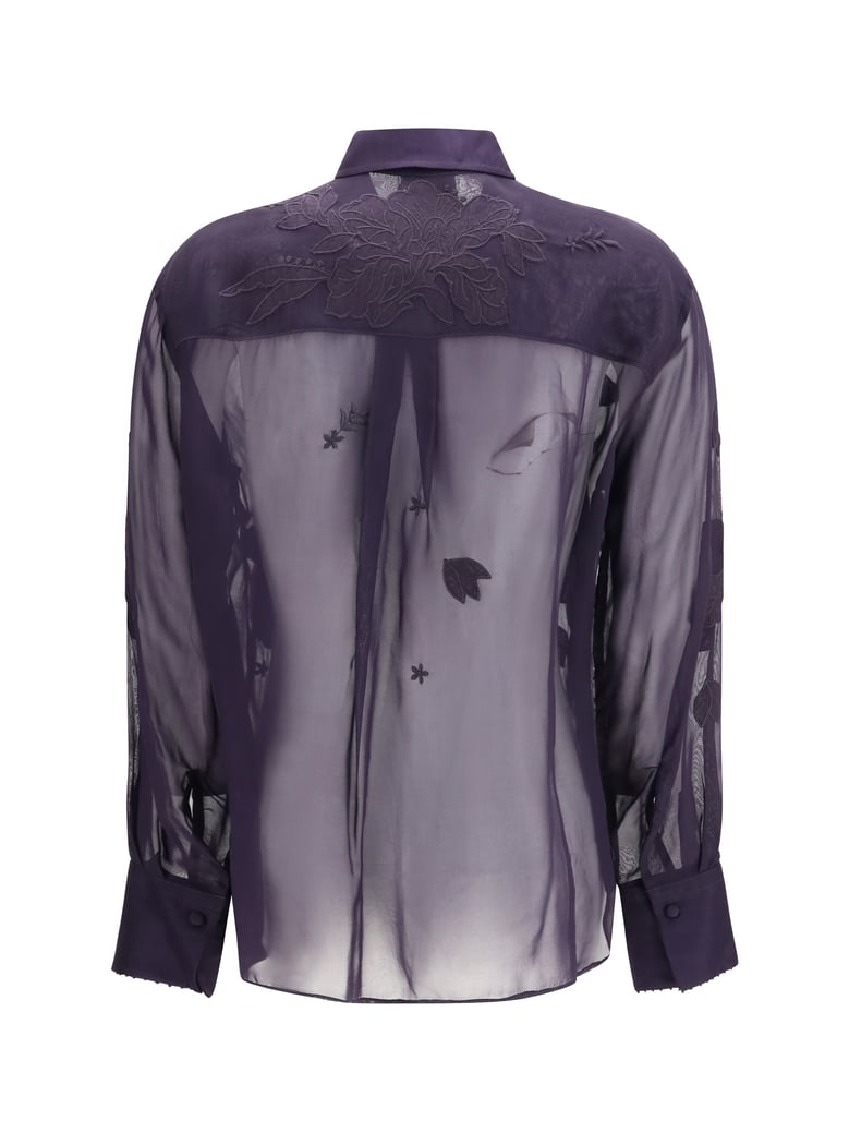 organza shirt black by Selfnex