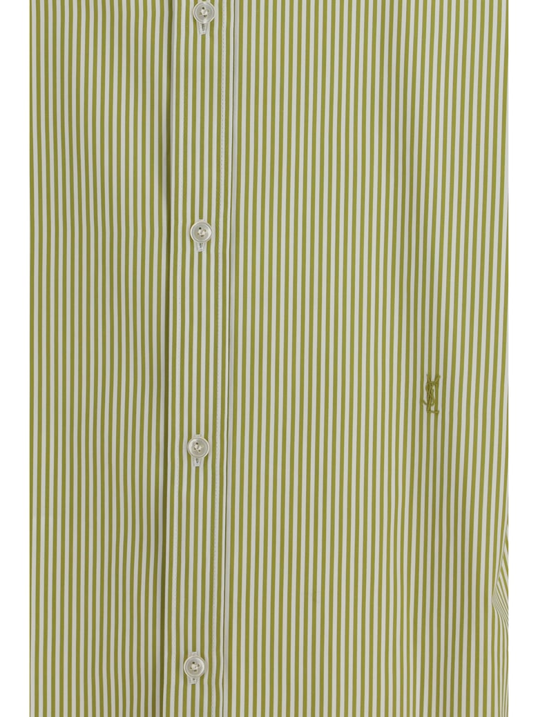 shirt vertical stripe olive by Selfnex