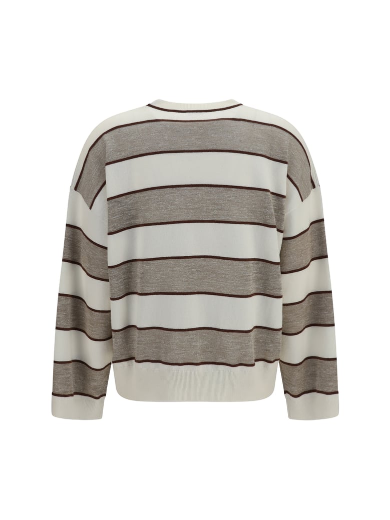 sweater merino wool panama/chocolate/beige by Selfnex