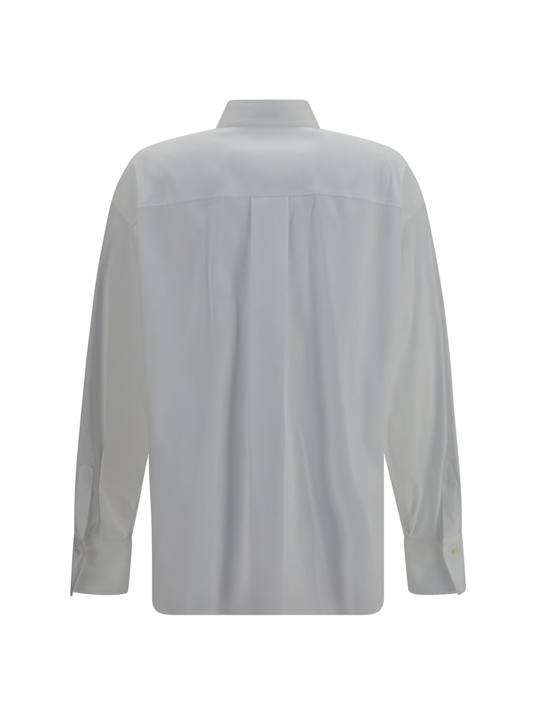 shirt with monili embellishment white by Selfnex