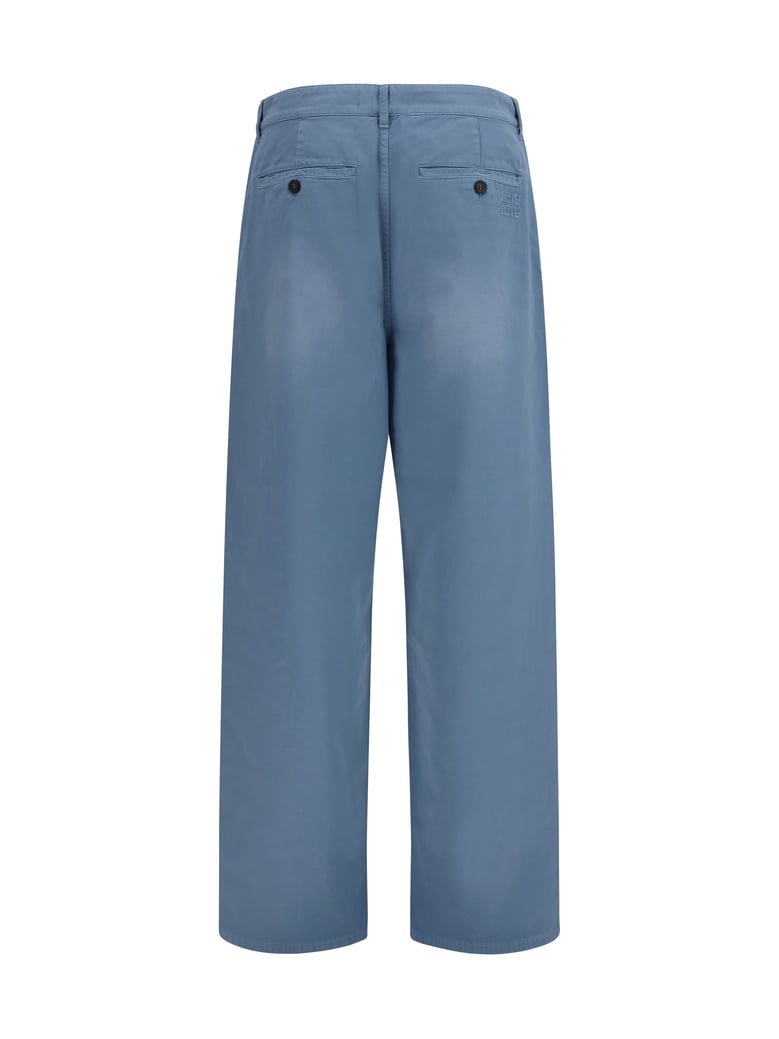 garment-dyed wide-leg trousers by Selfnex