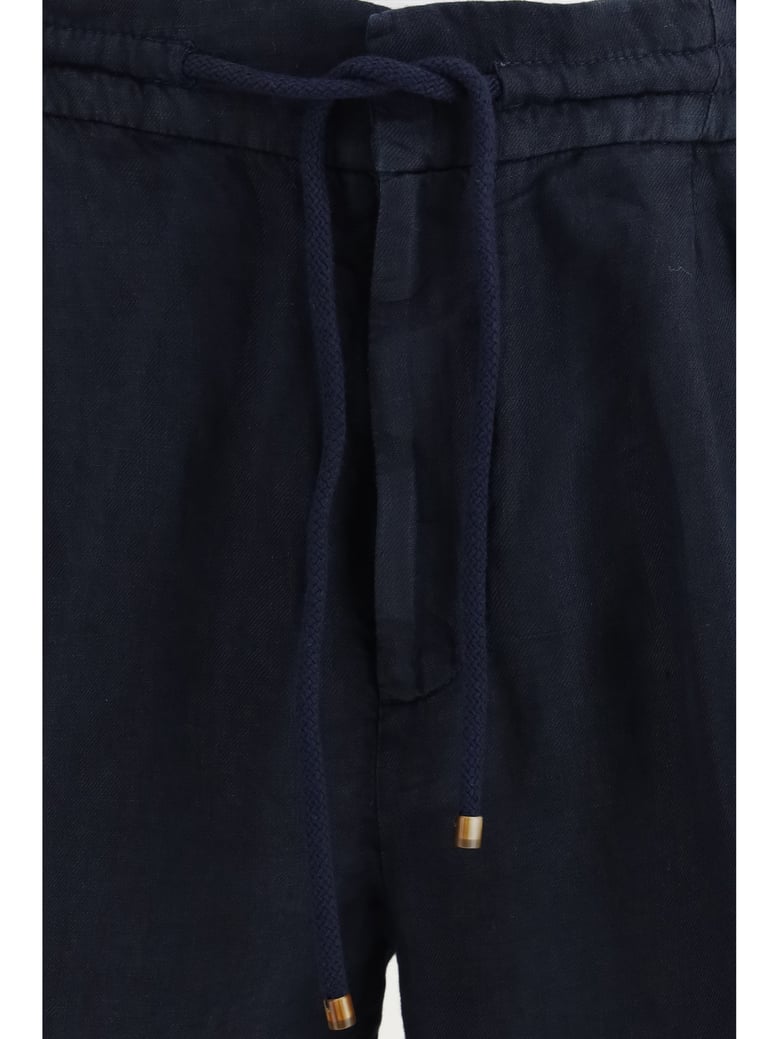shorts linen dyed navy by Selfnex