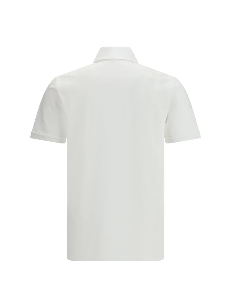 polo shirt white cotton by Selfnex