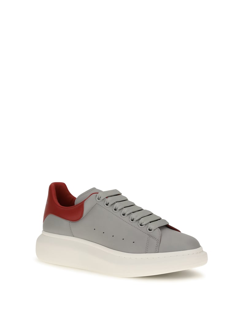 leather sneakers grey/flame by Selfnex