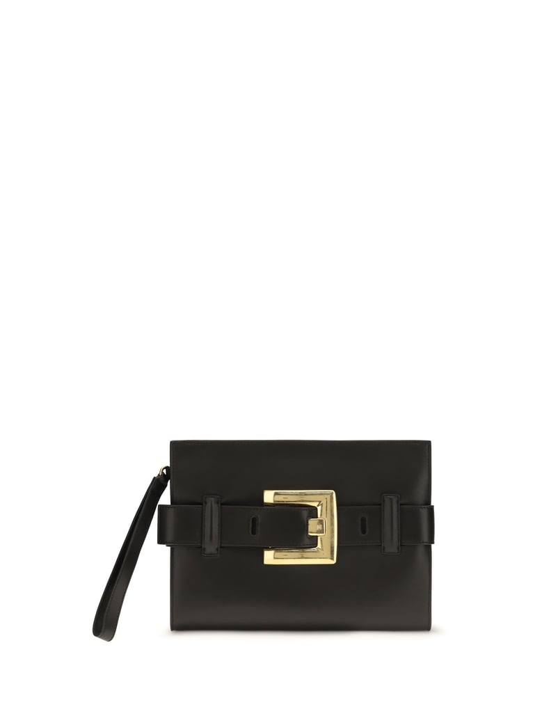 leather clutch anthem black by Selfnex