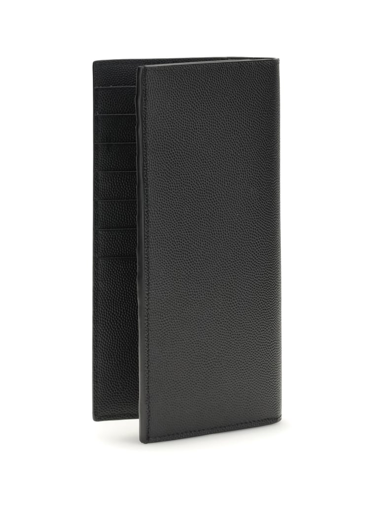 wallet grained leather black by Selfnex