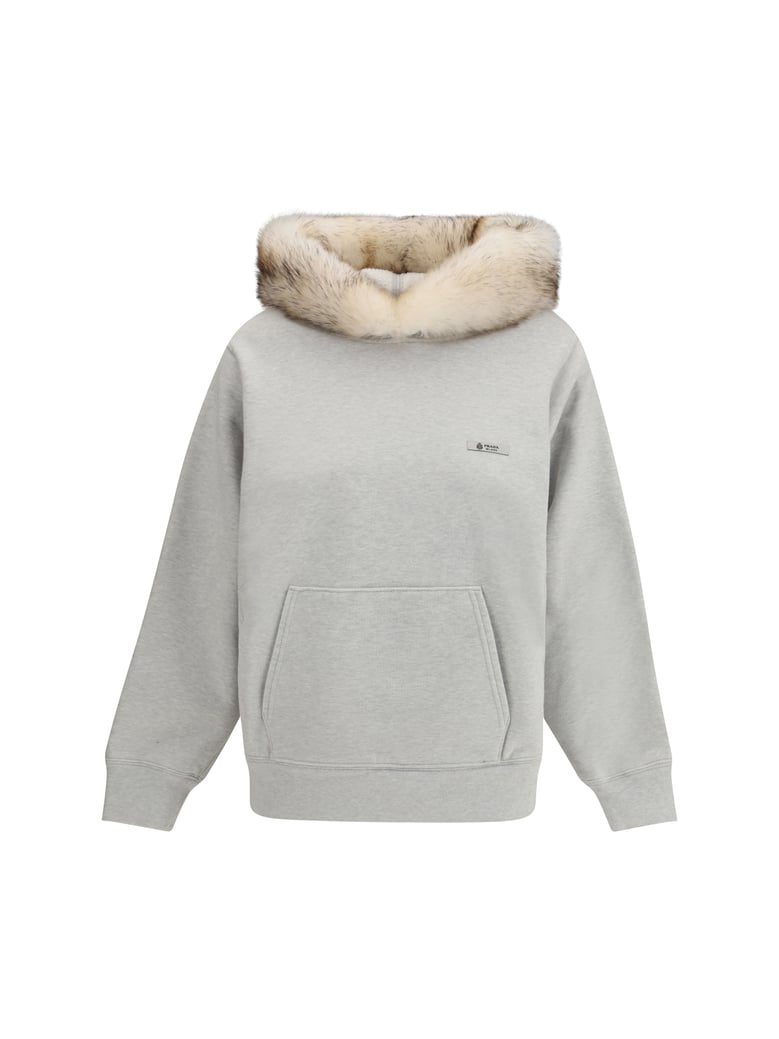 hoodie shearling-lined grey melange by Selfnex