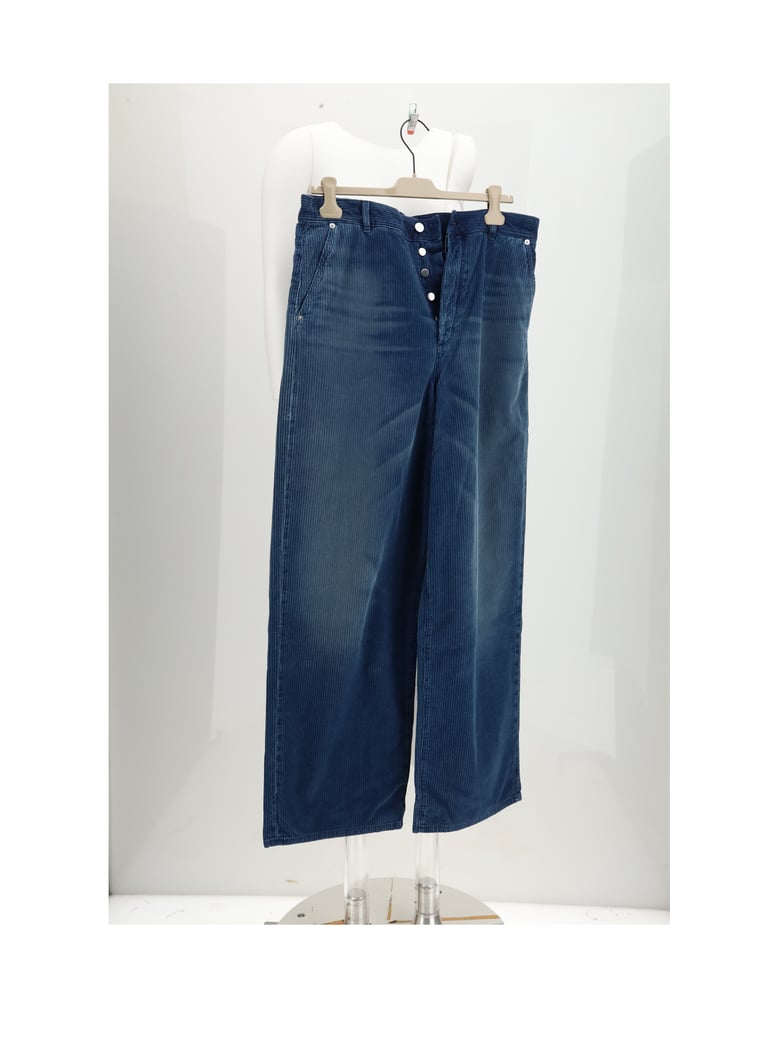 trousers velvet blue by Selfnex