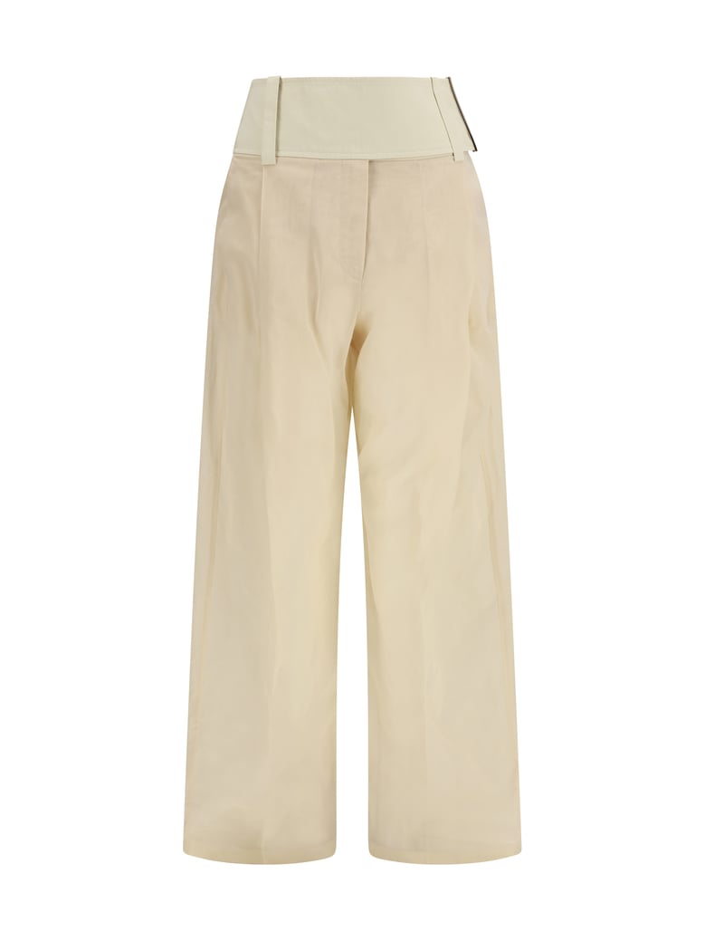 trousers ferito ecru by Selfnex